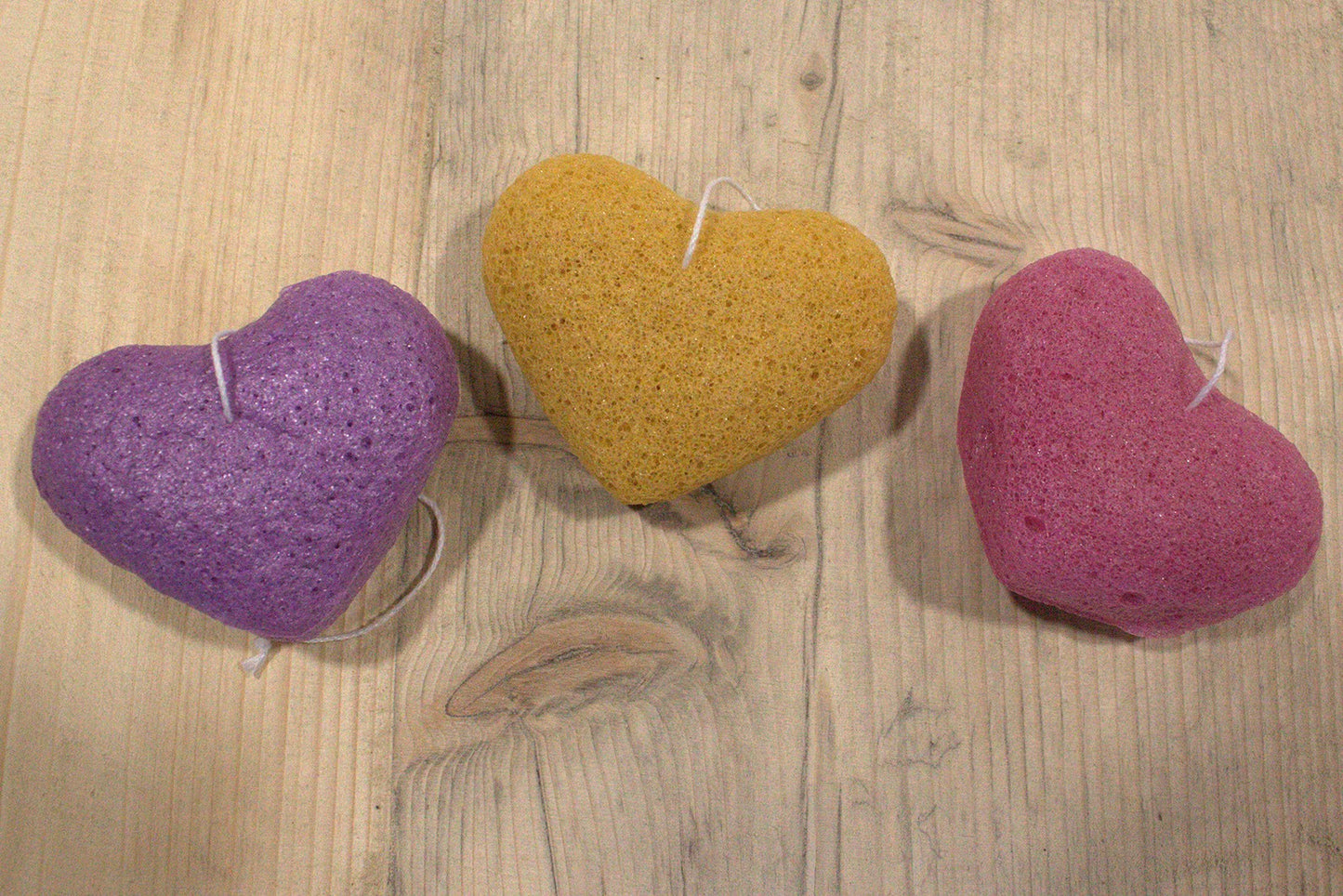 Konjac Heart Sponge - Peach
