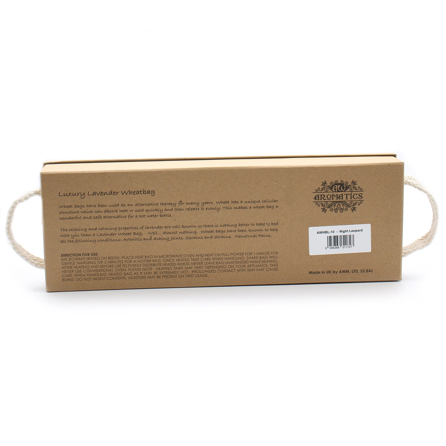 Luxury Lavender Wheat Bag in Gift Box - Night Leopard