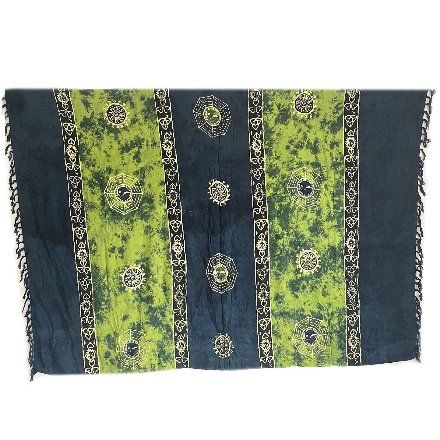 Bali Celtic Sarongs - Yin & Yang - Green
