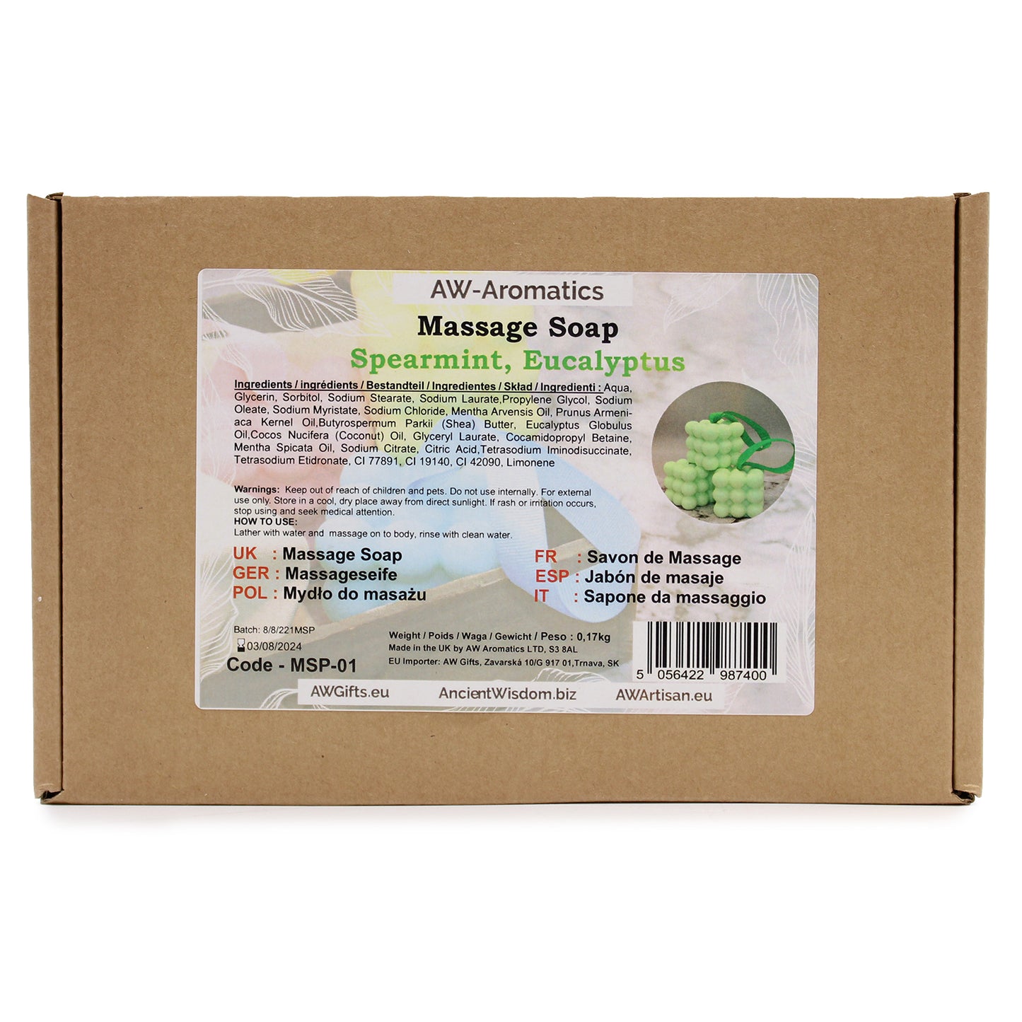 Massage Soaps - Spearmint & Eucalyptus