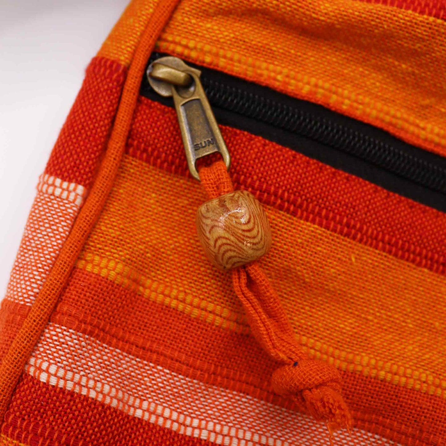 Lrg Nepal Sling Bag (Adjustable Strap) - Sunrise Orange