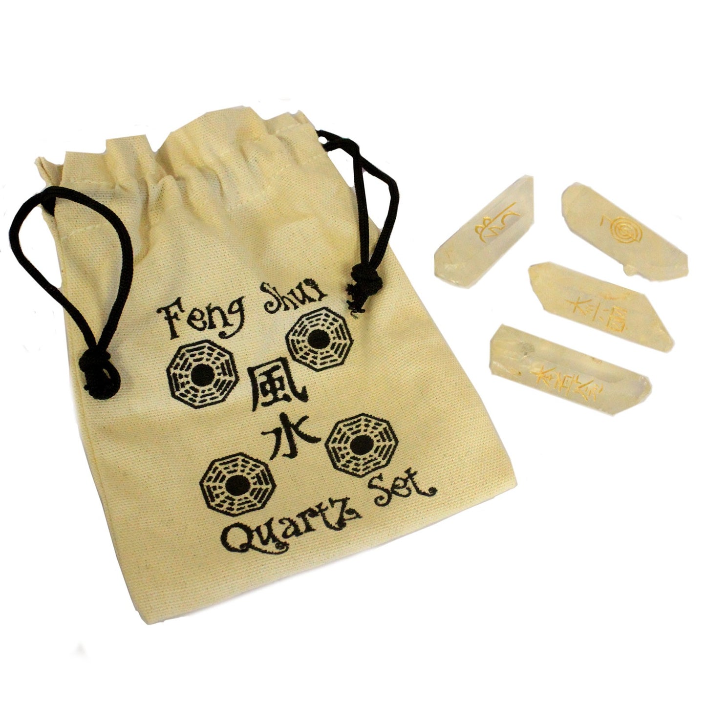 Fengshui Quatra-Set Natural Quartz