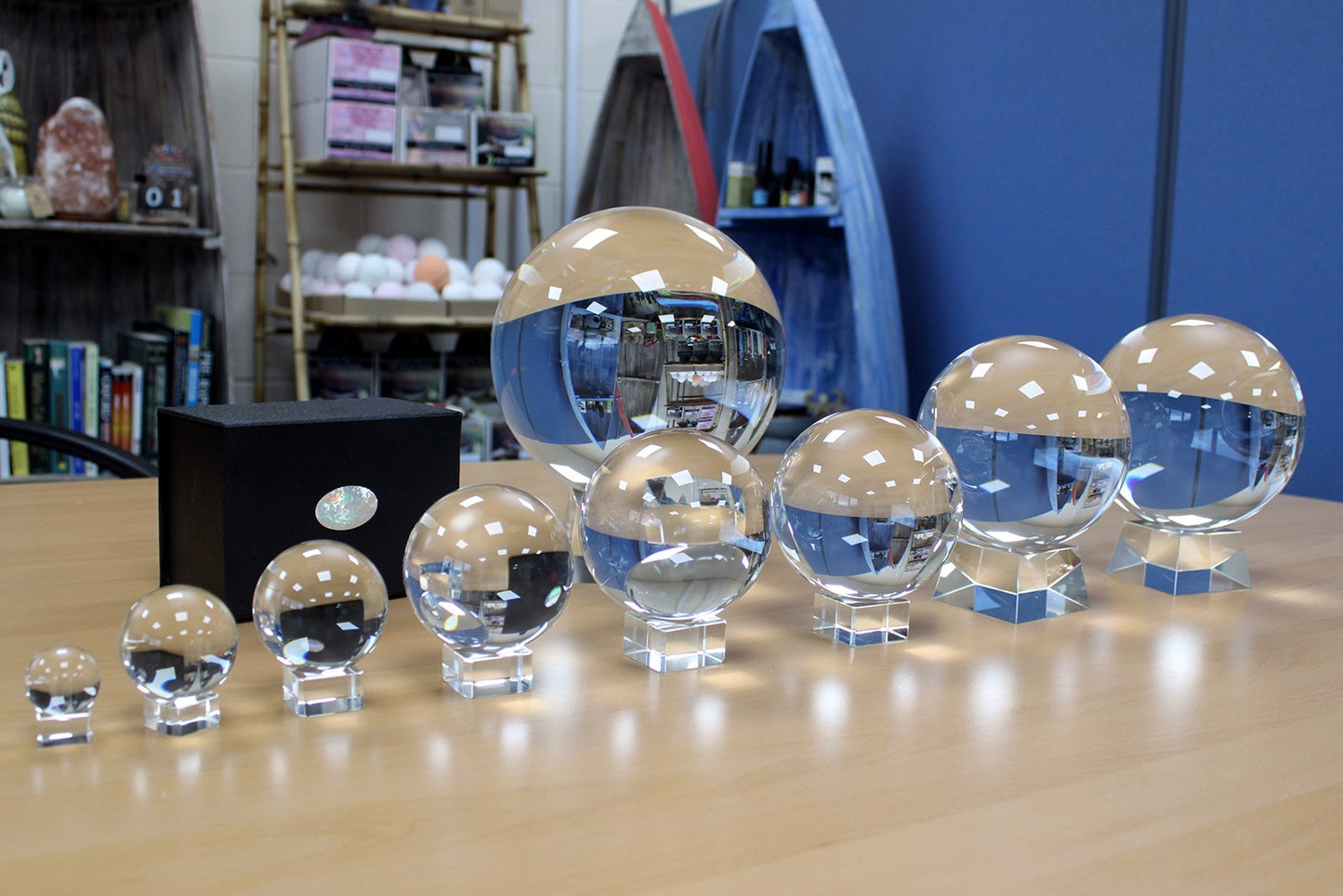 Crystal Ball on Stand 130mm