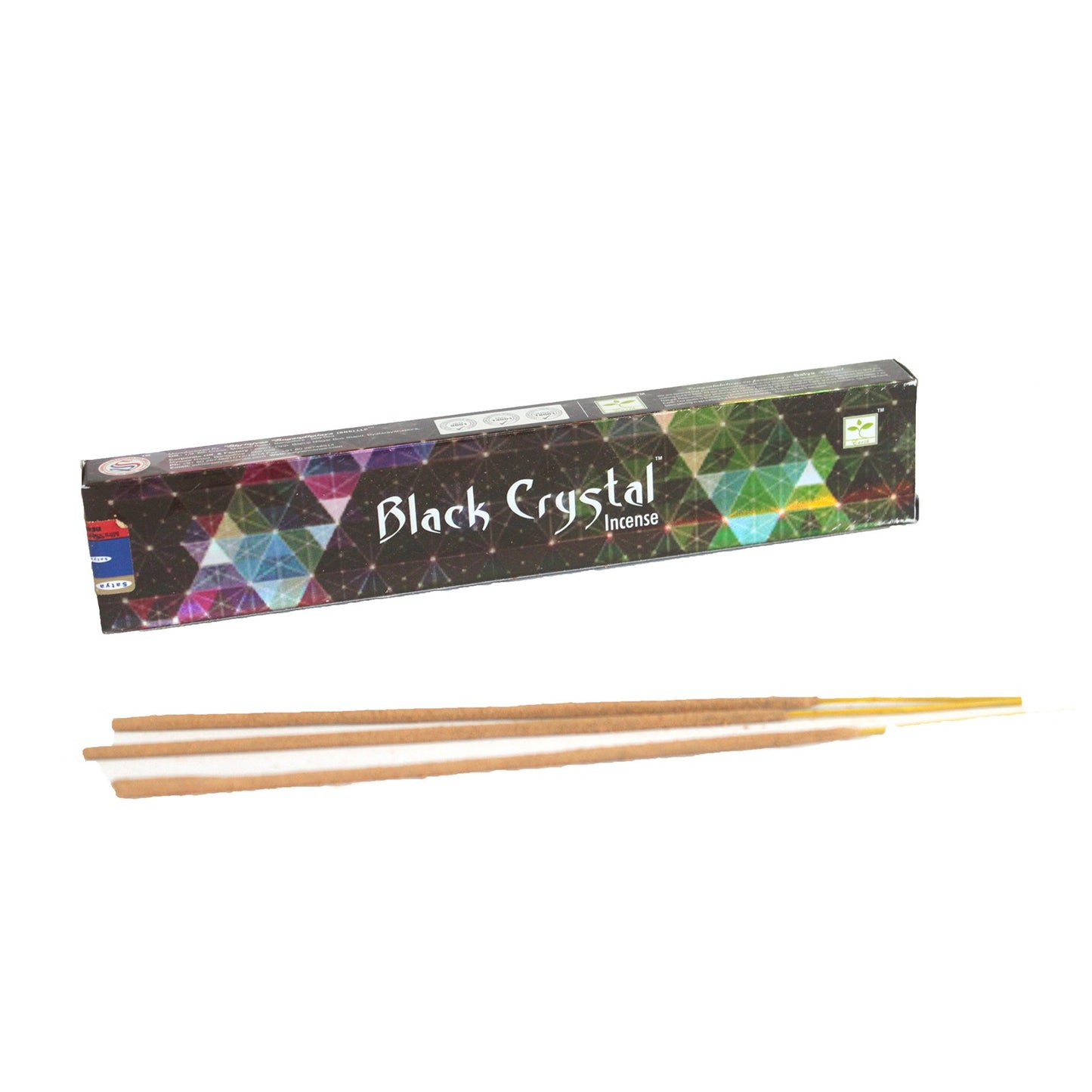 Satya Black Crystal Incense - 15gram