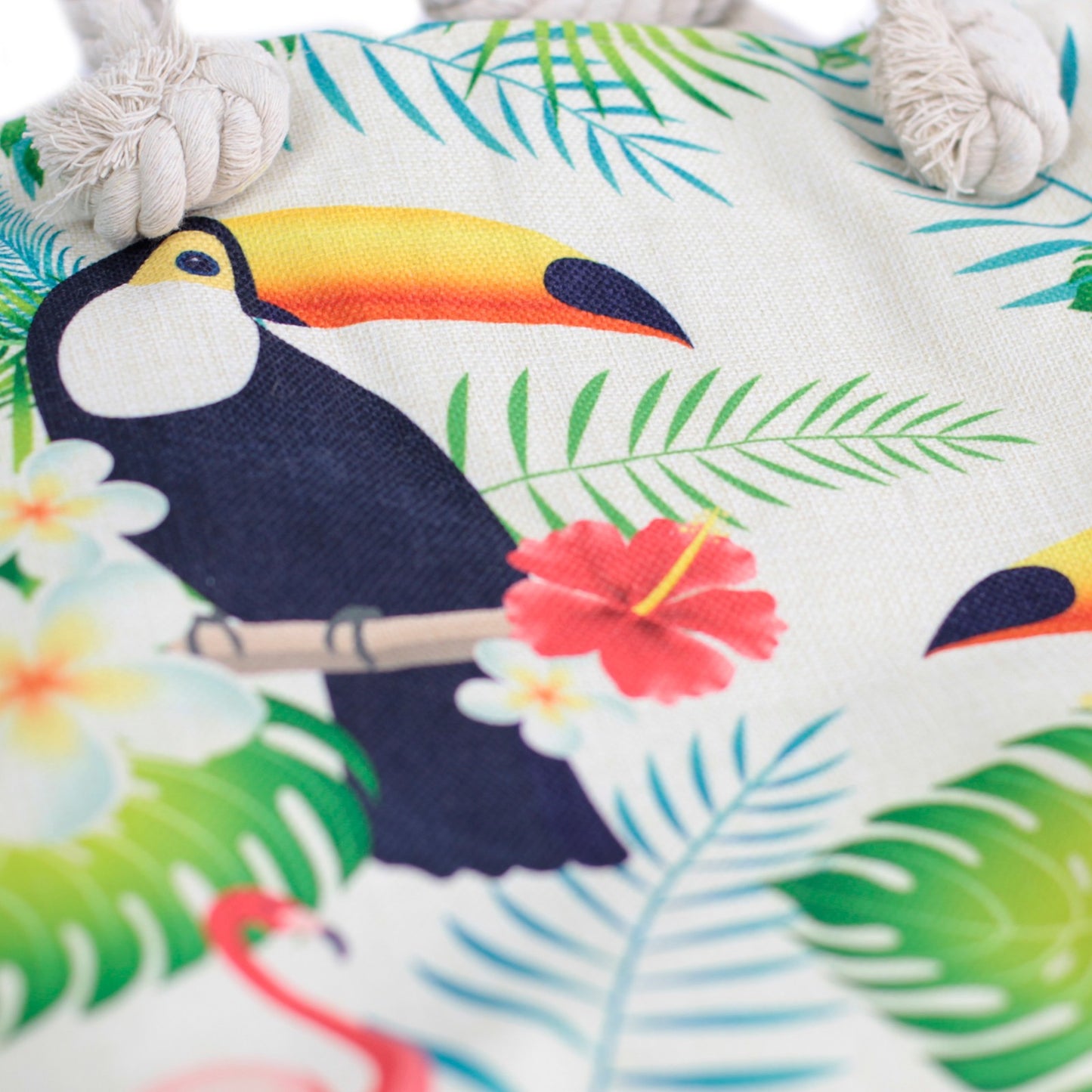 Rope Handle Bag - Tropical Toucan