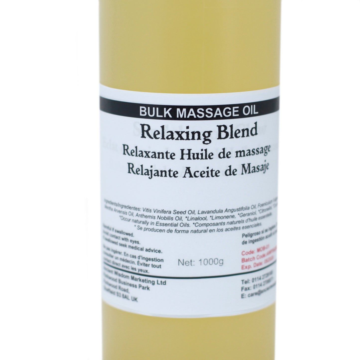 Relaxing 1Kg Massage Oil