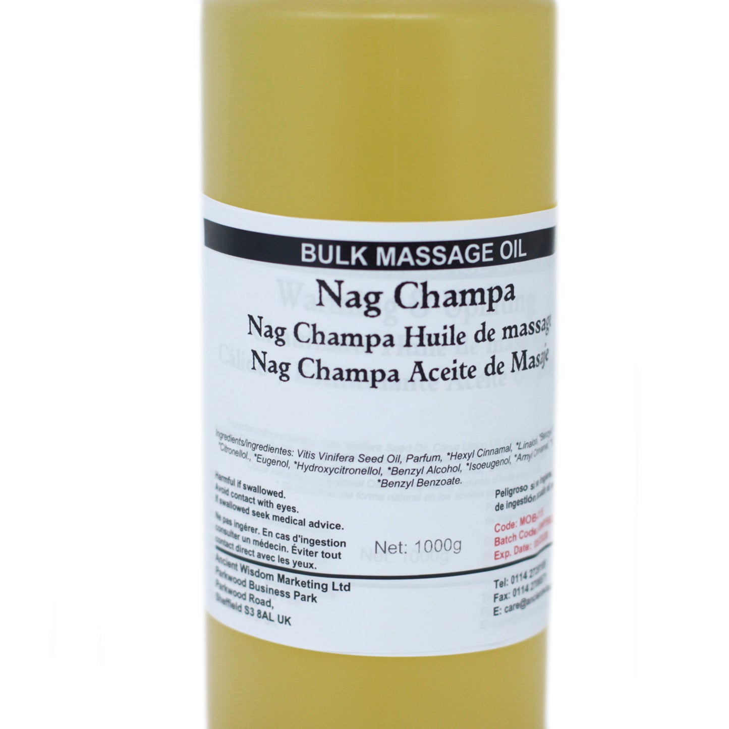 Nag Champa 1Kg Massage Oil