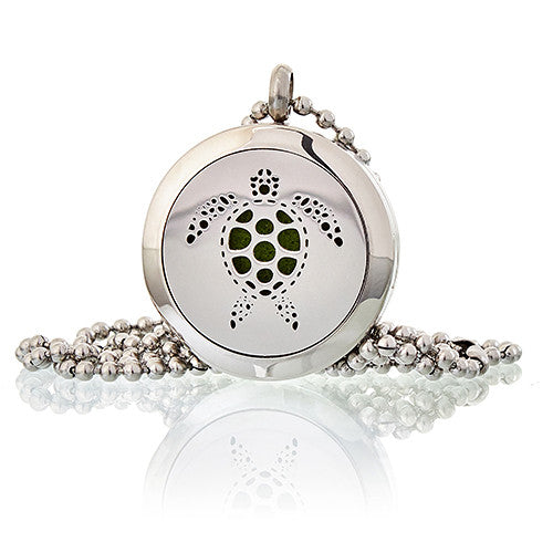 Aromatherapy Diffuser Necklace - Turtle 25mm