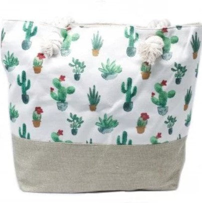 Rope Handle Bag - Mini Cactus