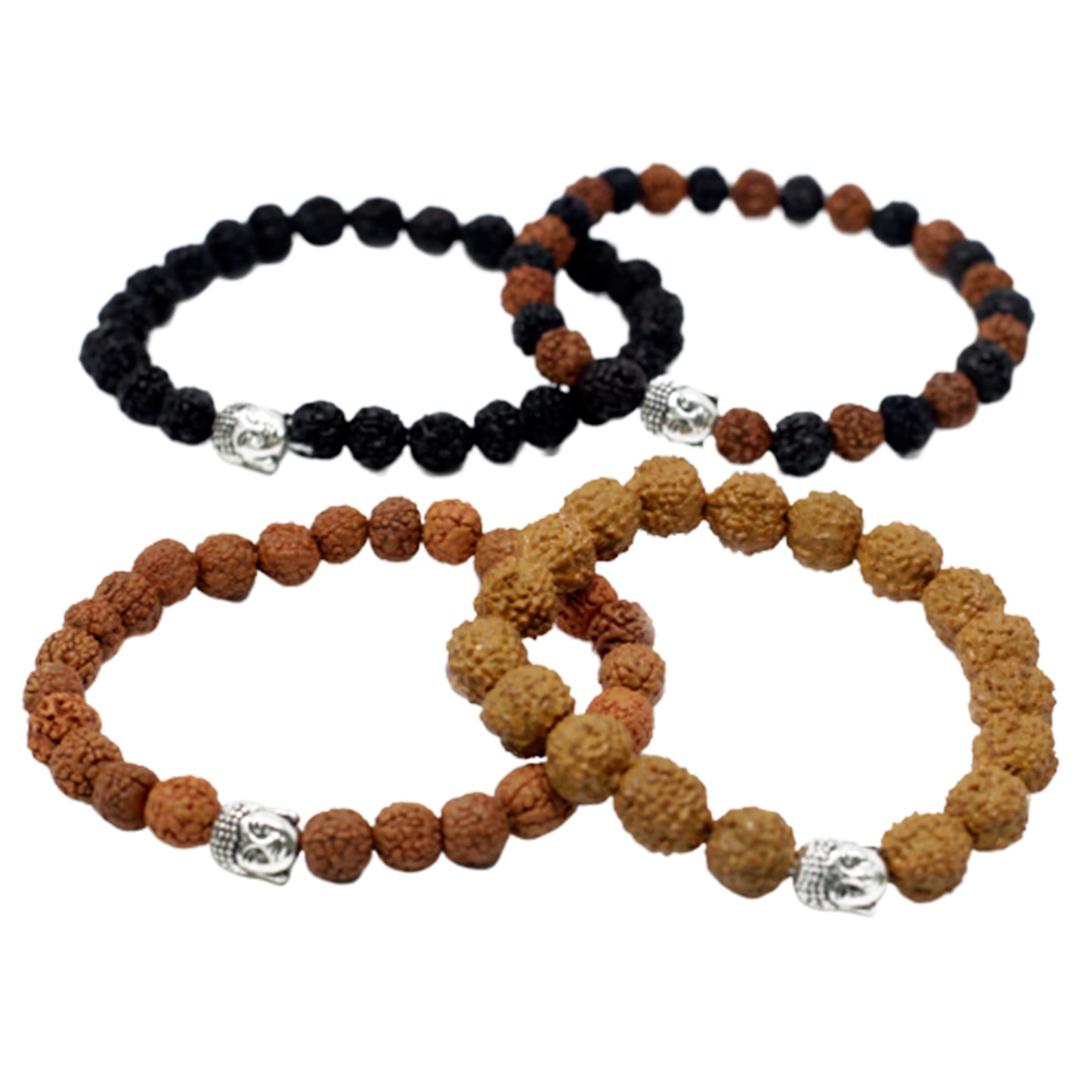 Assorted Rudraksha Buddah Bangles