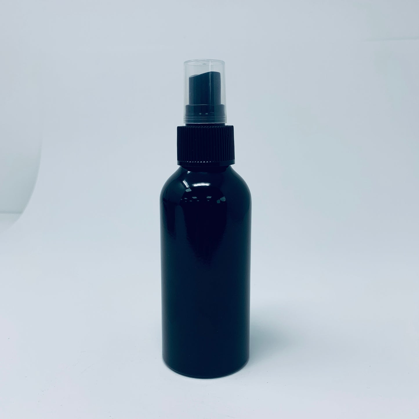 120m Black Aluminium bottle & spray cap