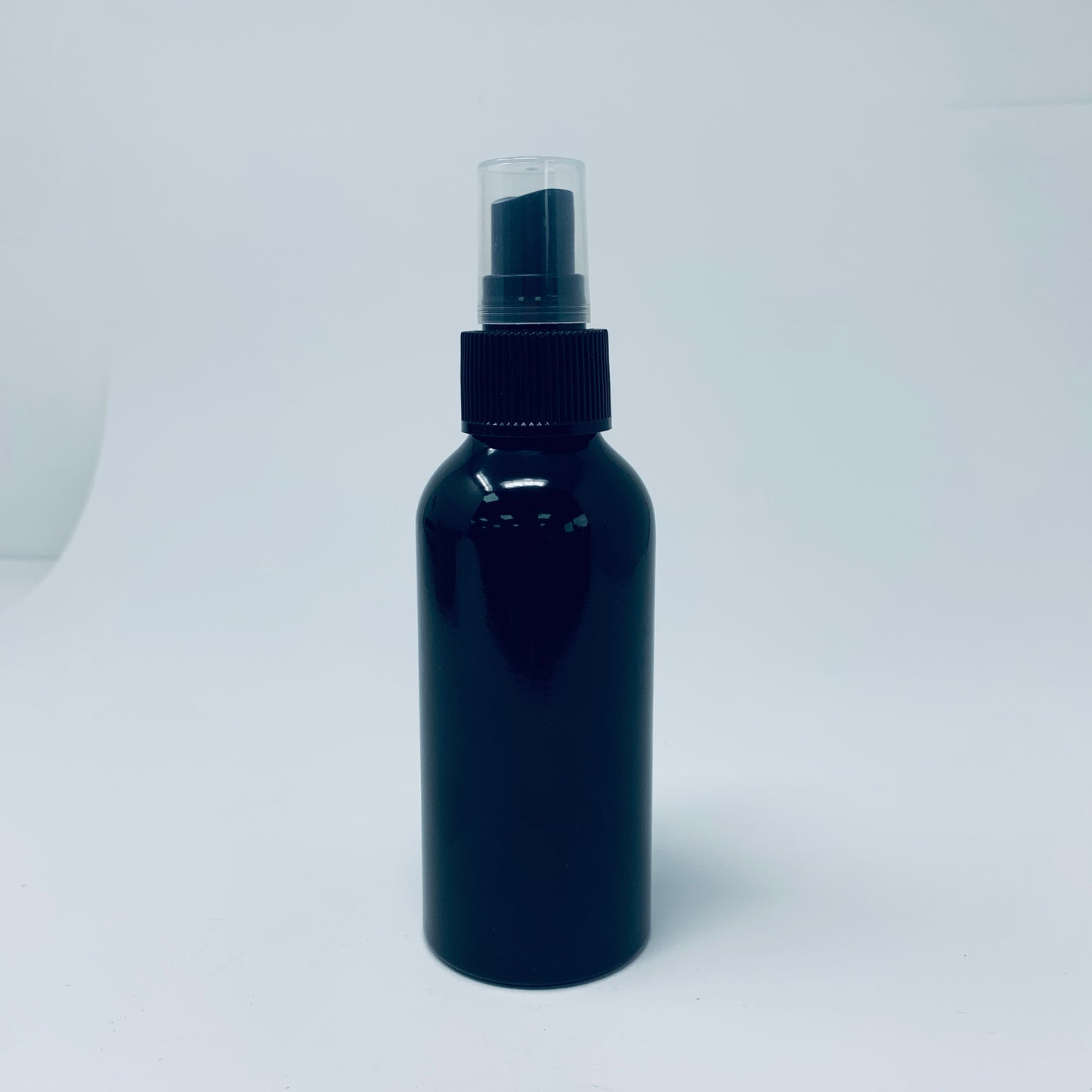 120m Black Aluminium bottle & spray cap