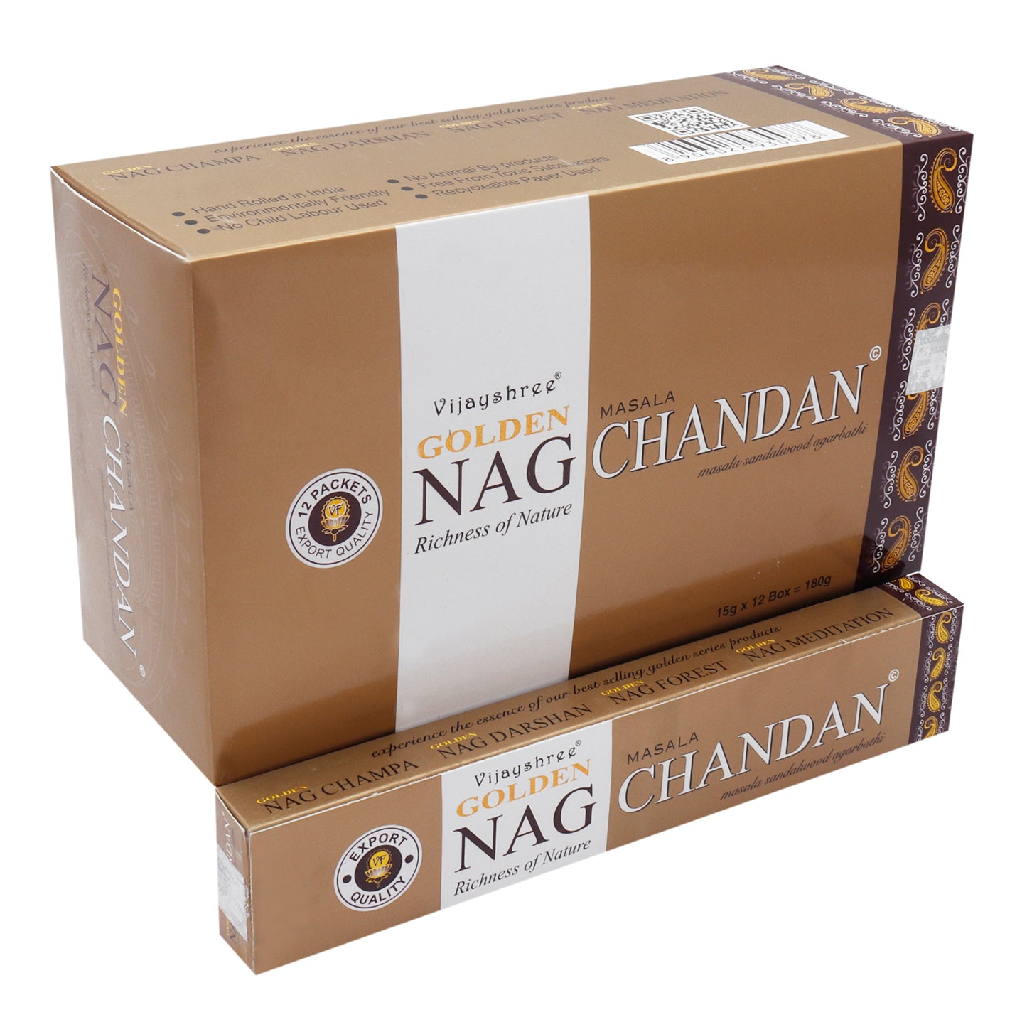 15g Golden Nag - Chandan Incense