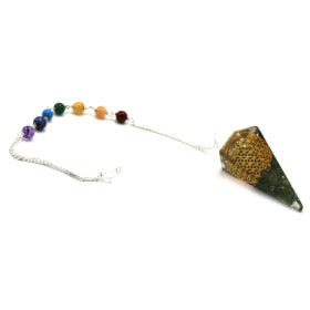 Orgonite Power Chakra Pendulum - Flower of Life