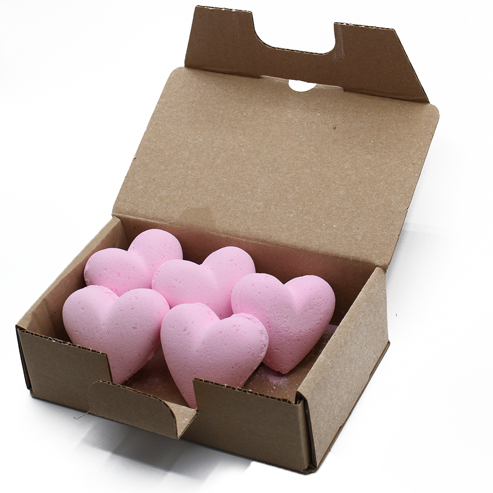 Love Heart Bath Bomb 70g - Bubblegum