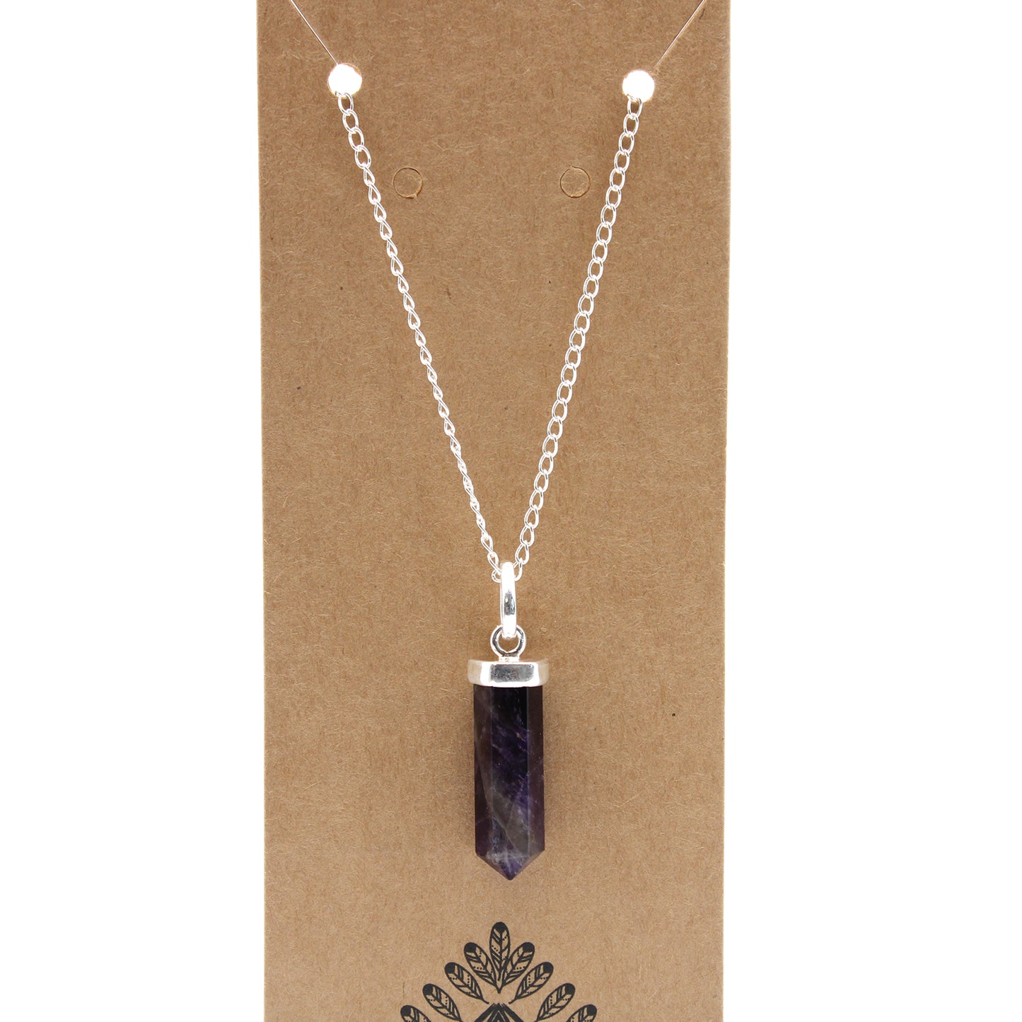 Gemstone Classic Point Pendant - Amethyst