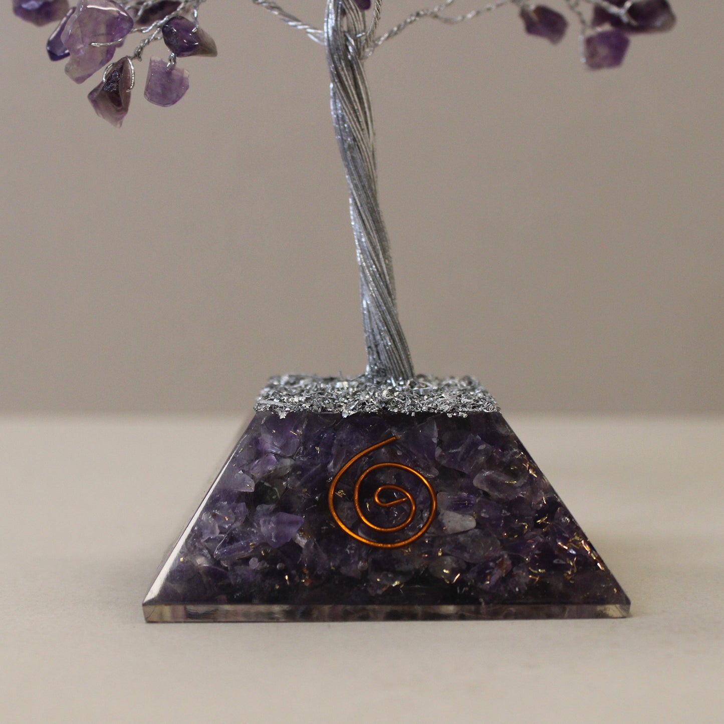 Gemstone Tree with Organite Base - 160 Stone - Amethyst