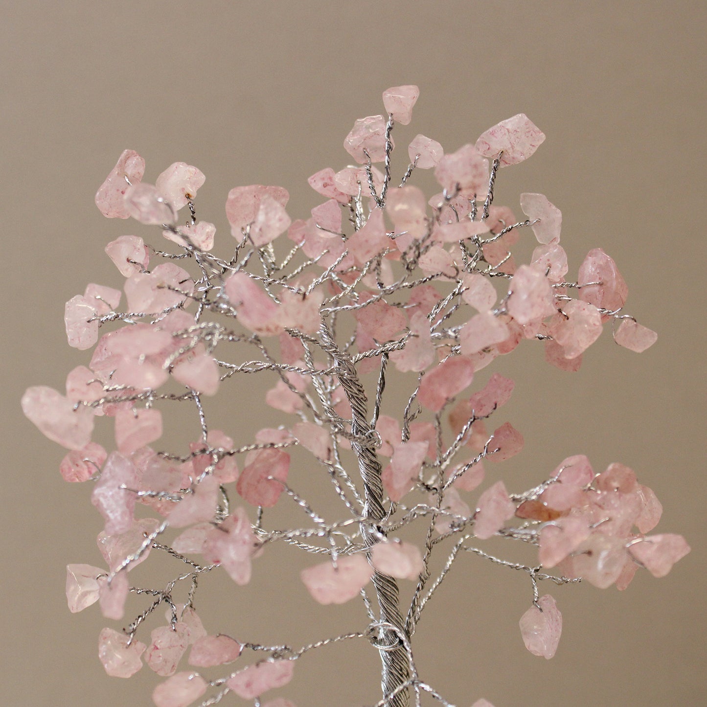 Gemstone Tree with Organite Base - 160 Stone - Rose Quartz