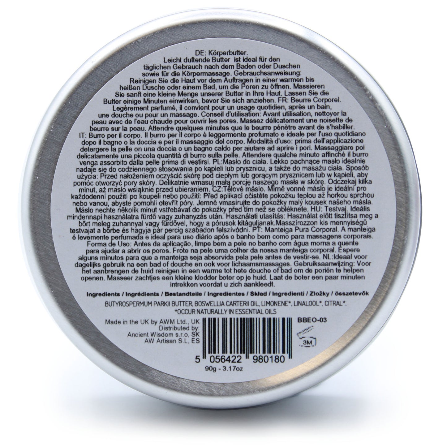 Aromatherapy Shea Body Butter 90g - Frankincense