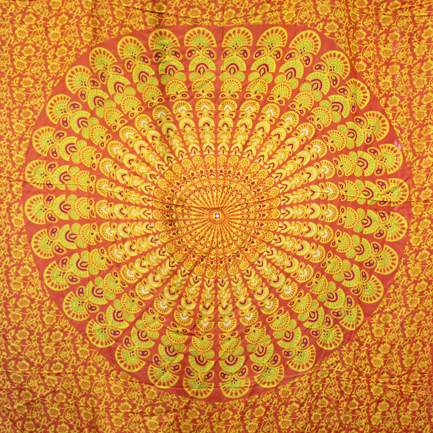 Lime Orange Mandala Sarongs