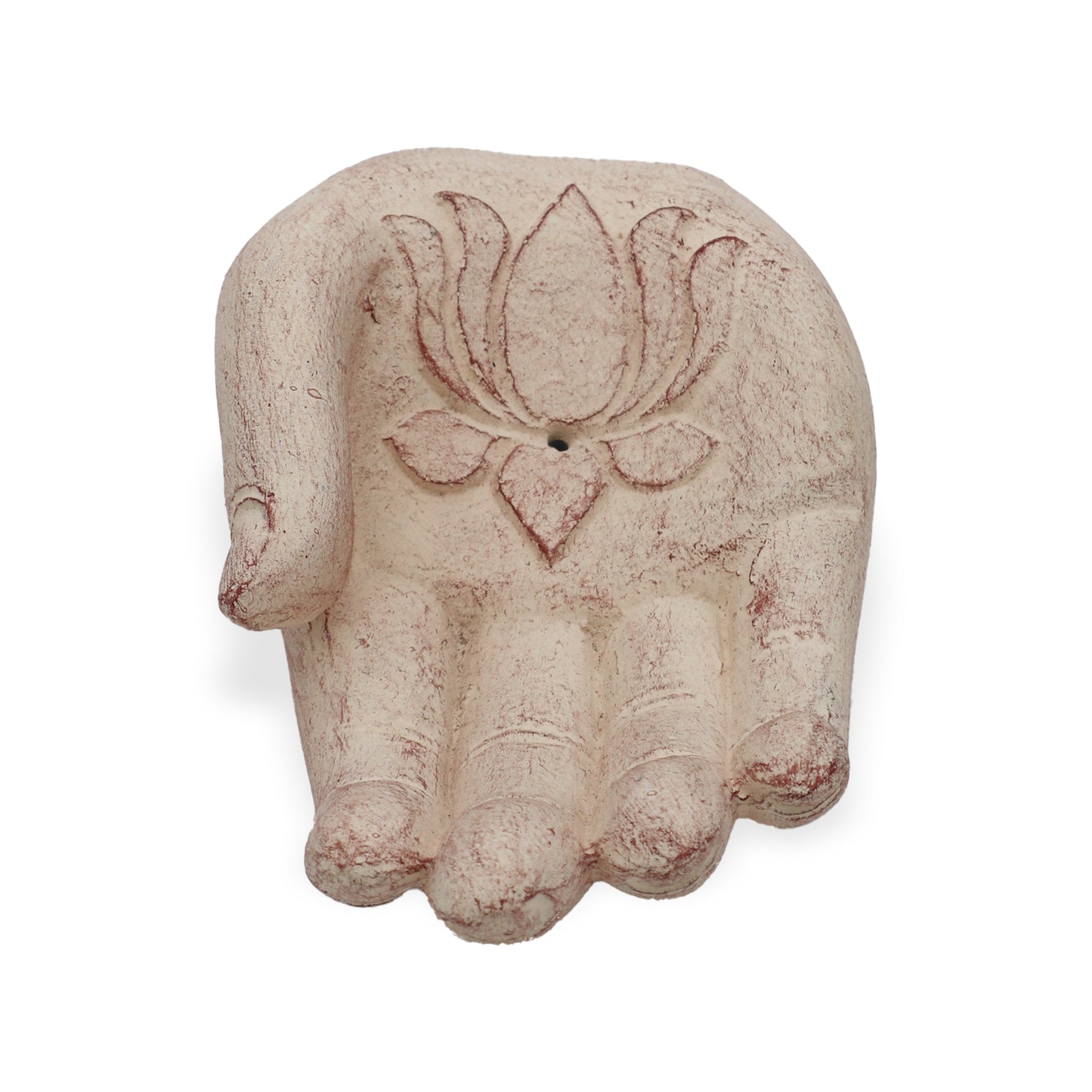 Hand Incense Burner - Lotus (white)