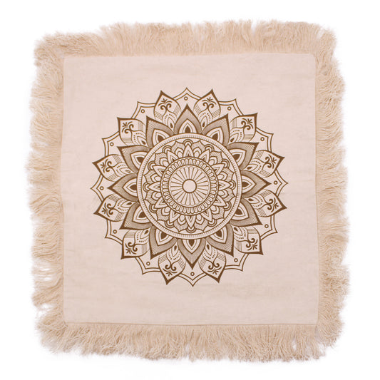 Lotus Mandala  Cushion Cover - 45x45cm - bronze