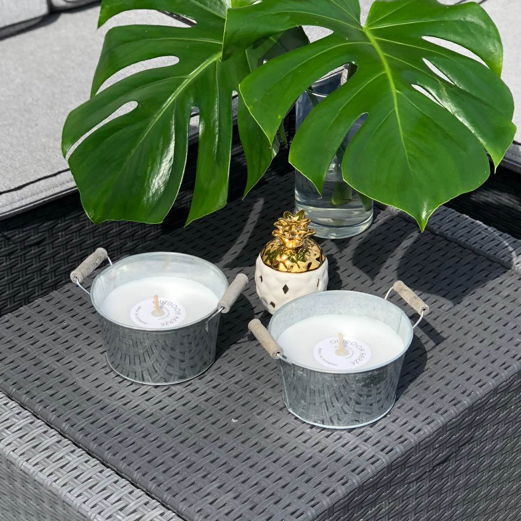 Citronella Zinc Bowl 8.5x15cm - 30hrs