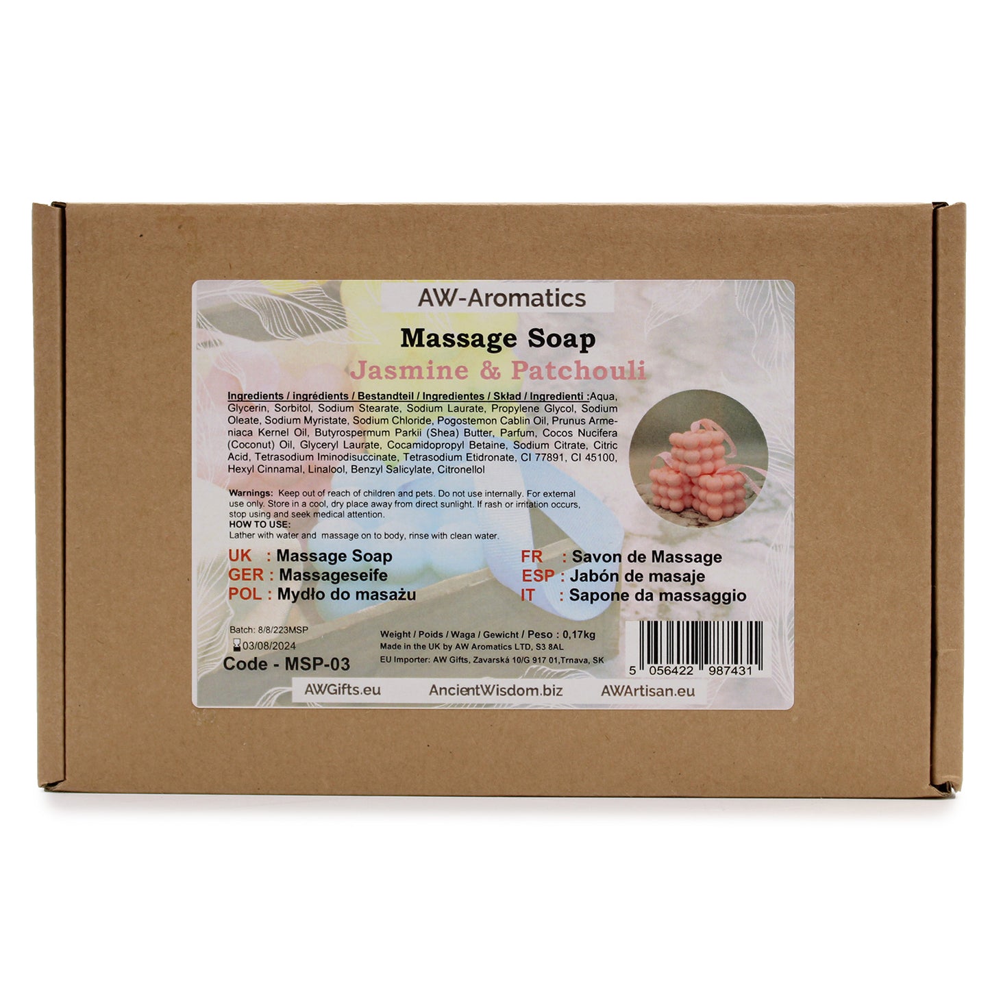 Massage Soaps - Jasmine & Patchouli