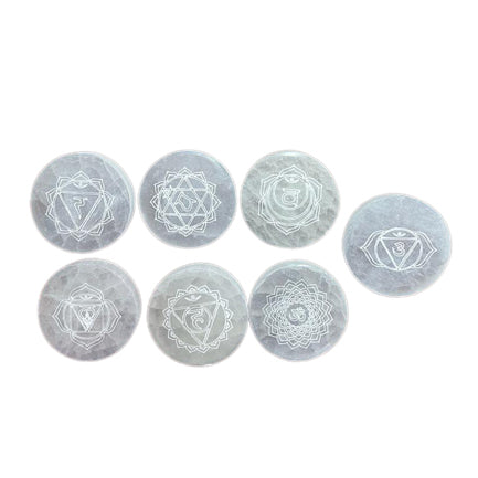 Chakra Set of 7 Charging Plates