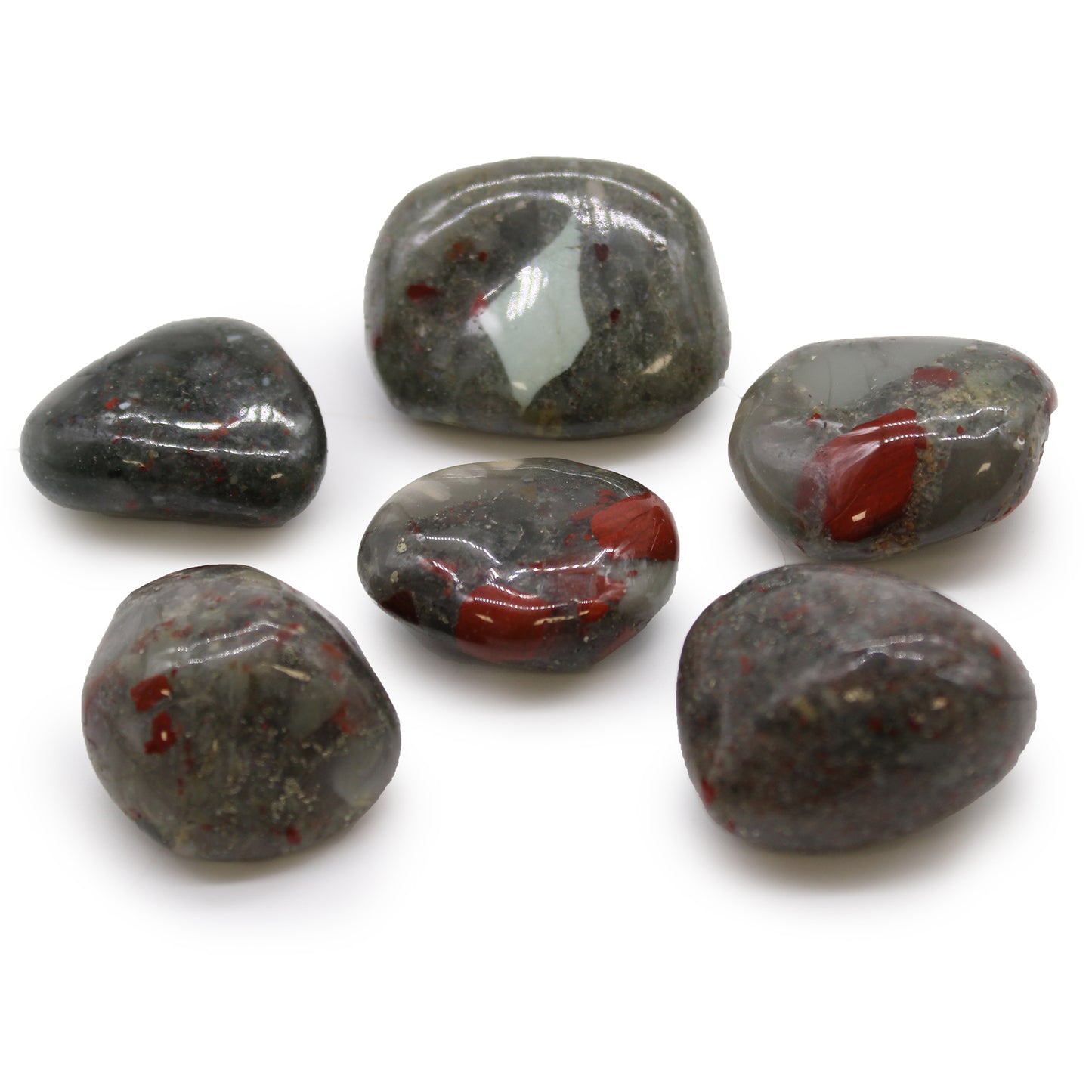 Large African Tumble Stones - Bloodstone - Sephtonite