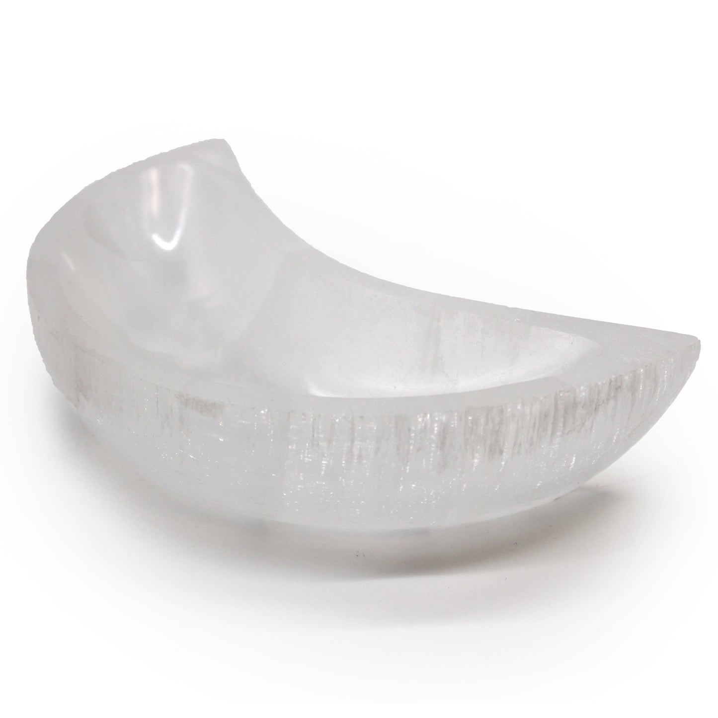 Selenite Moon Bowl - 15cm