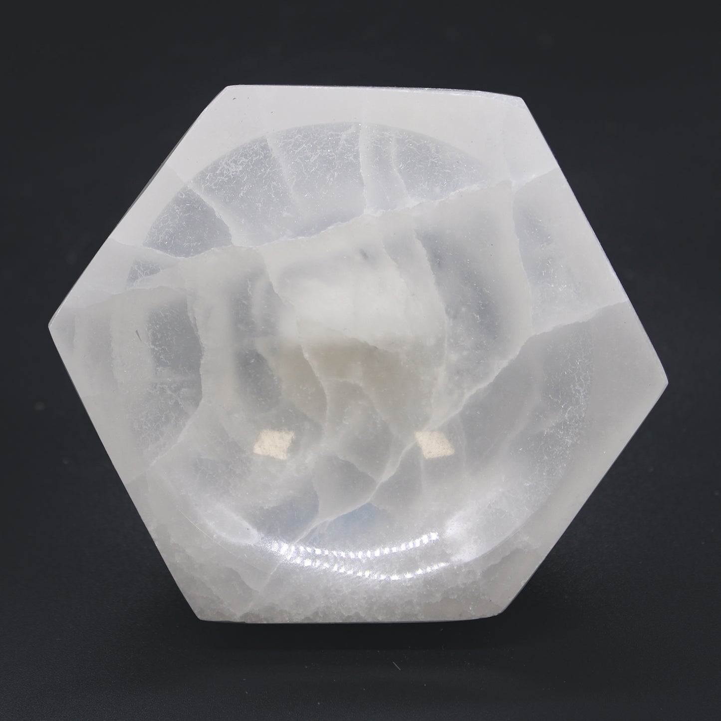 Selenite Hex Bowl - 10cm