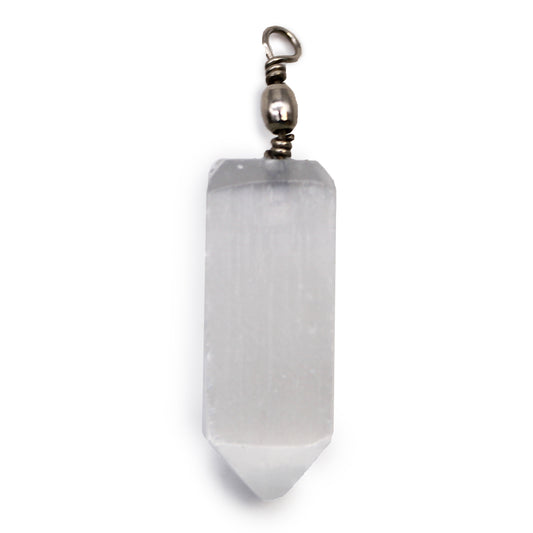 Selenite Obelisk Pendant