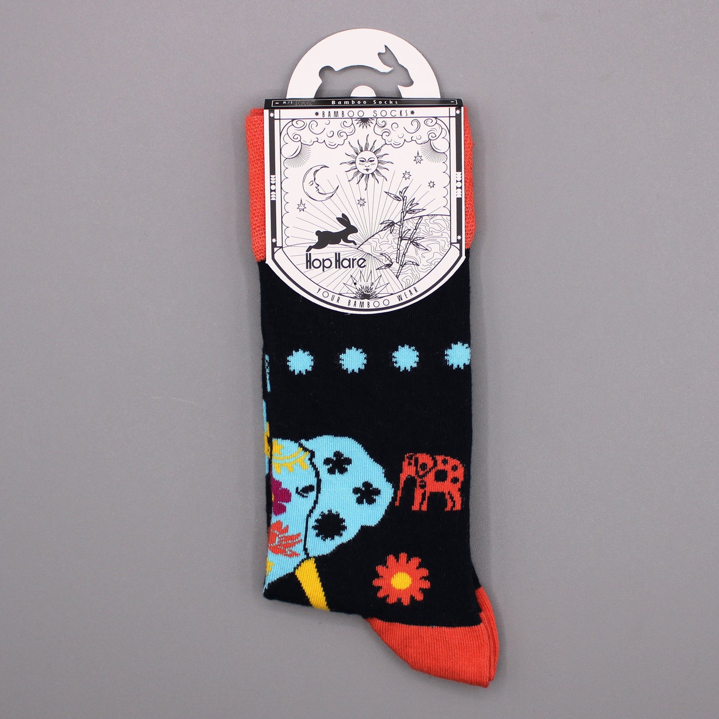 Hop Hare Bamboo Socks M/L - Cosmic Elephant