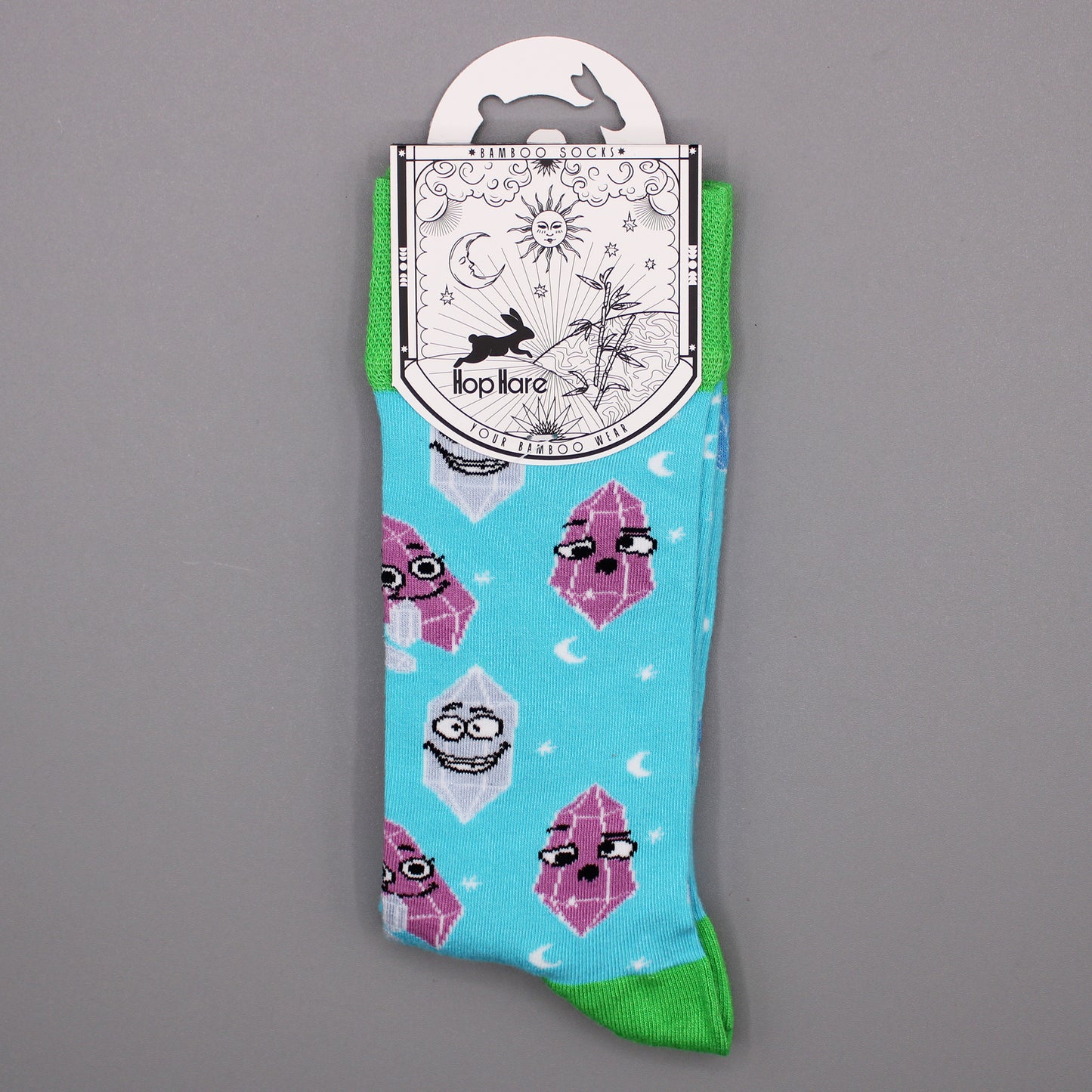 Hop Hare Bamboo Socks M/L - Lucky Gemstones