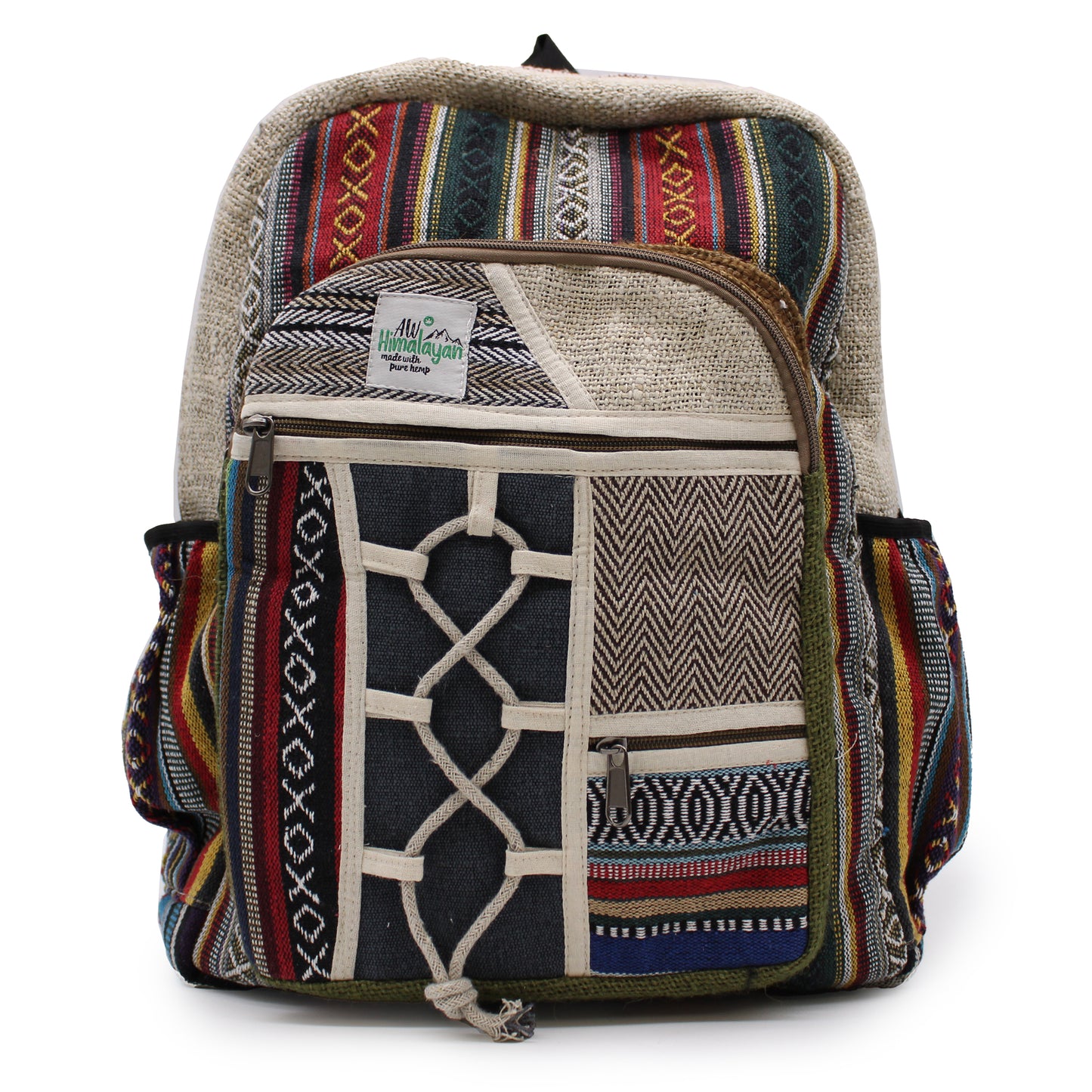 Large Backpack - Rope & Pockets Style