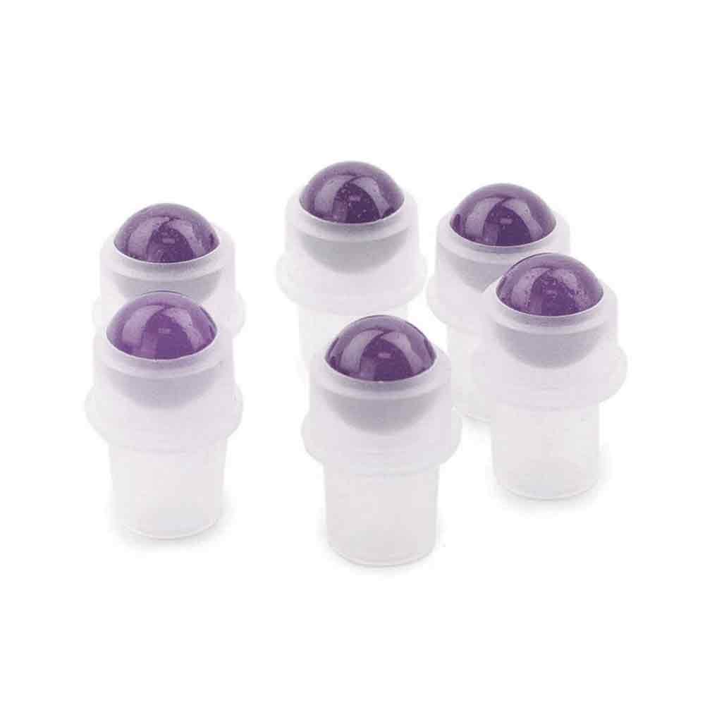 Gemstone Roller Tip for 5ml Bottle - Amethyst