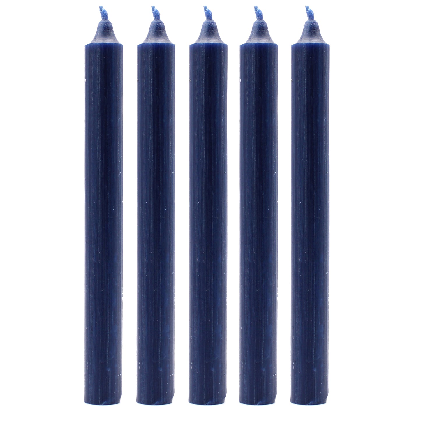 Solid Colour Dinner Candles - Rustic Navy - Pack of 5