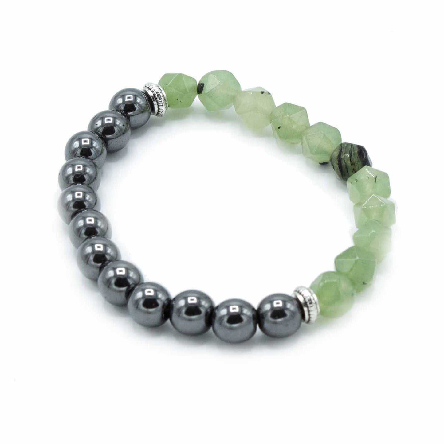 Faceted Gemstone Bracelet - Magnetic Jade