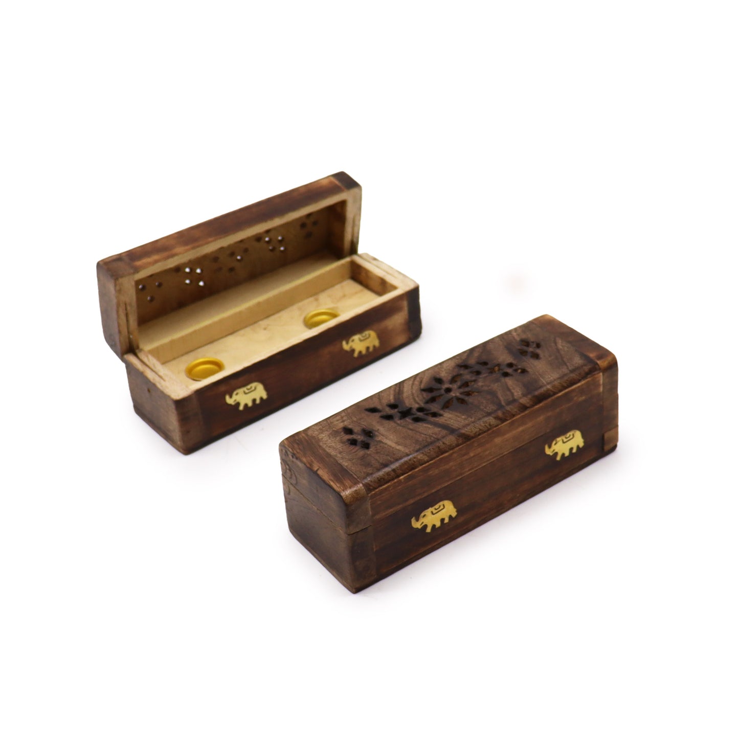 Incense Cone Smoke Box 6" - Mango Wood