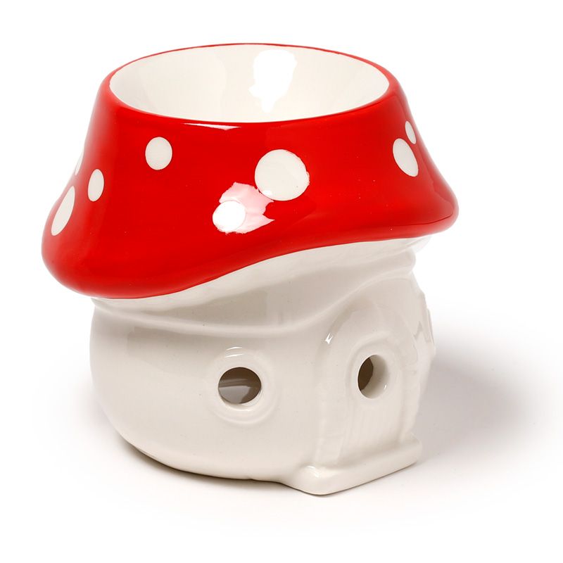 Fairy Toadstool House Ceramic Oil Burner