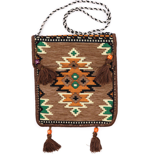 Biege Kilim Messenger Festival Bag