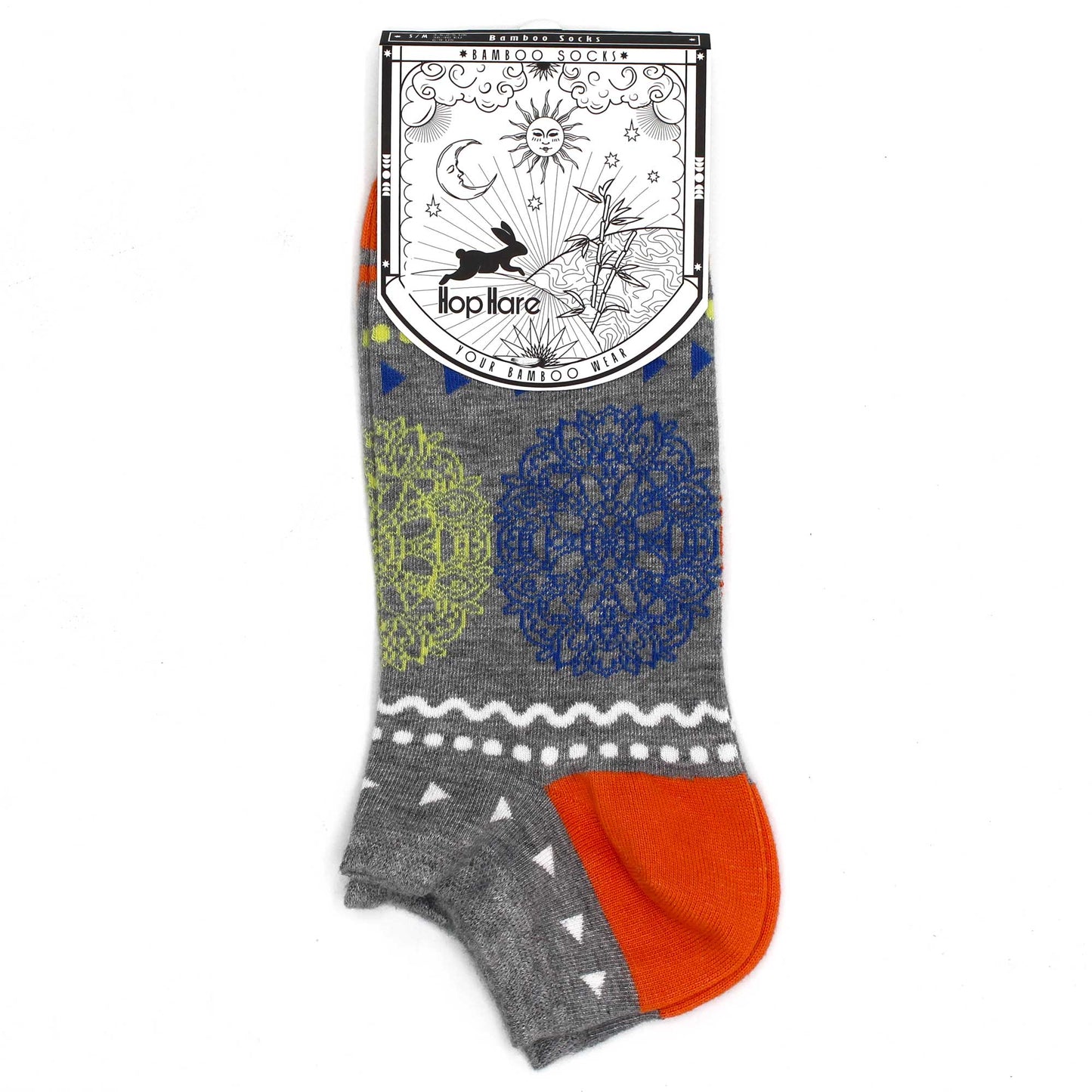 S/M Hop Hare Bamboo Socks Low (3.5-6.5) - Flowers of Life
