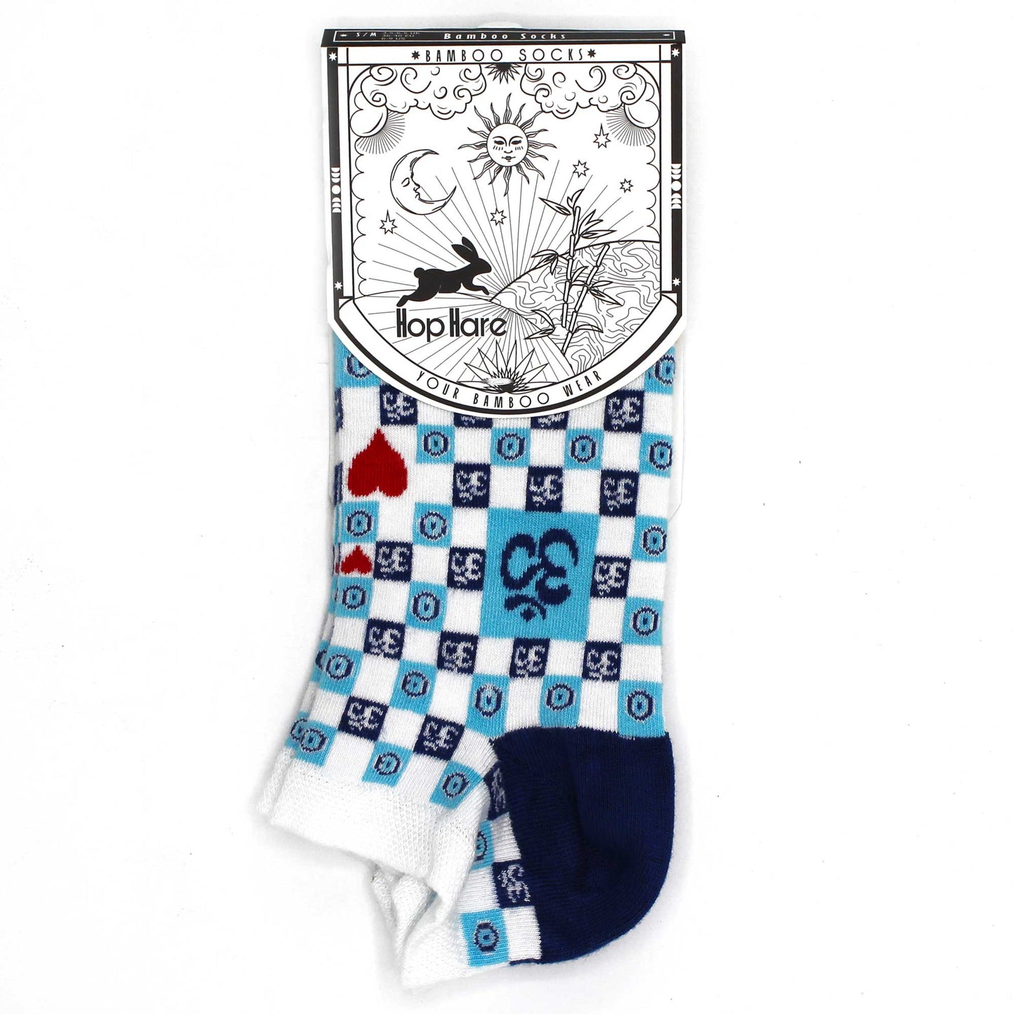 M/L Hop Hare Bamboo Socks Low (7.5-11.5) - Ohm Evil Eye