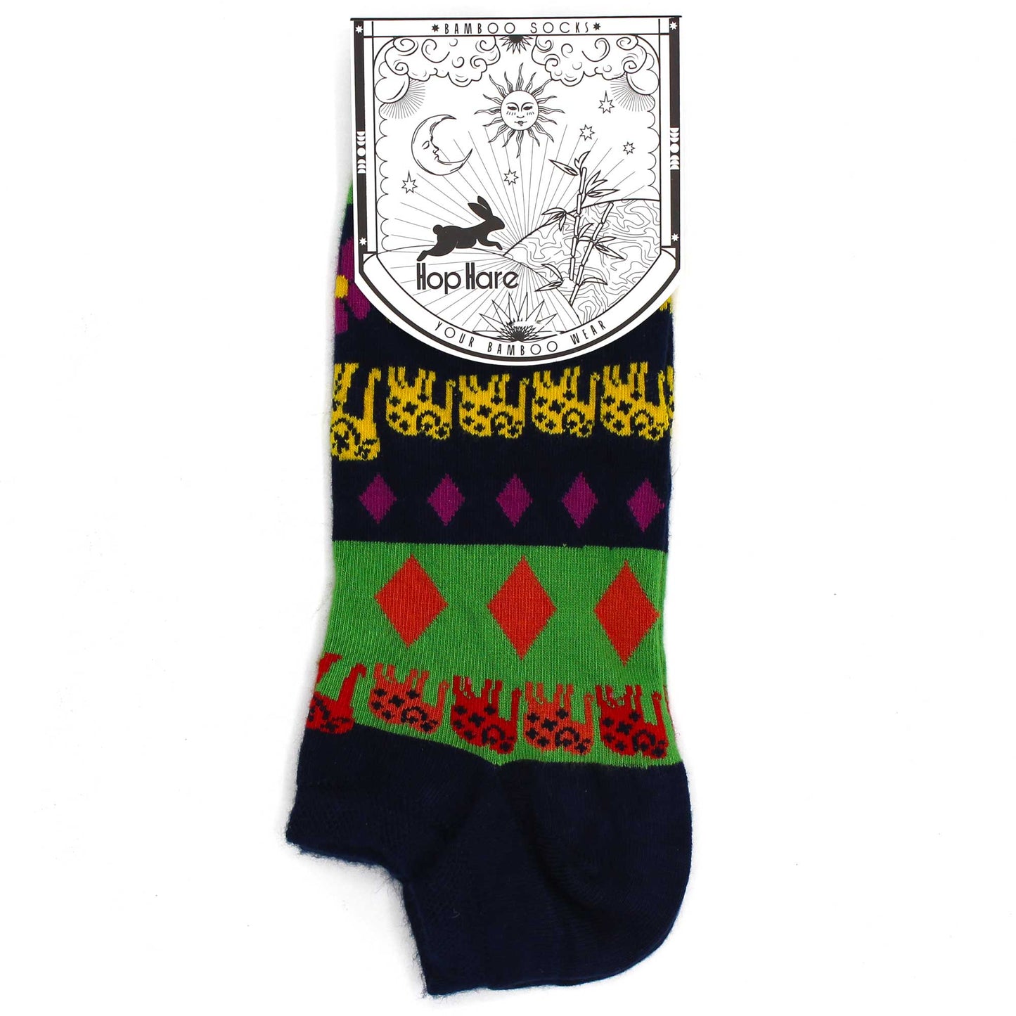 S/M Hop Hare Bamboo Socks Low (3.5-6.5) - Lucky Elephant