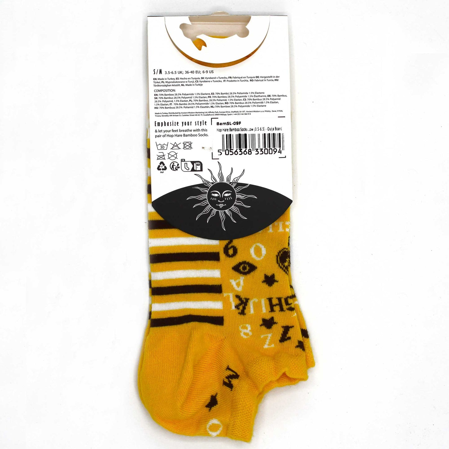 M/L Hop Hare Bamboo Socks Low (7.5-11.5) - Ouija Board