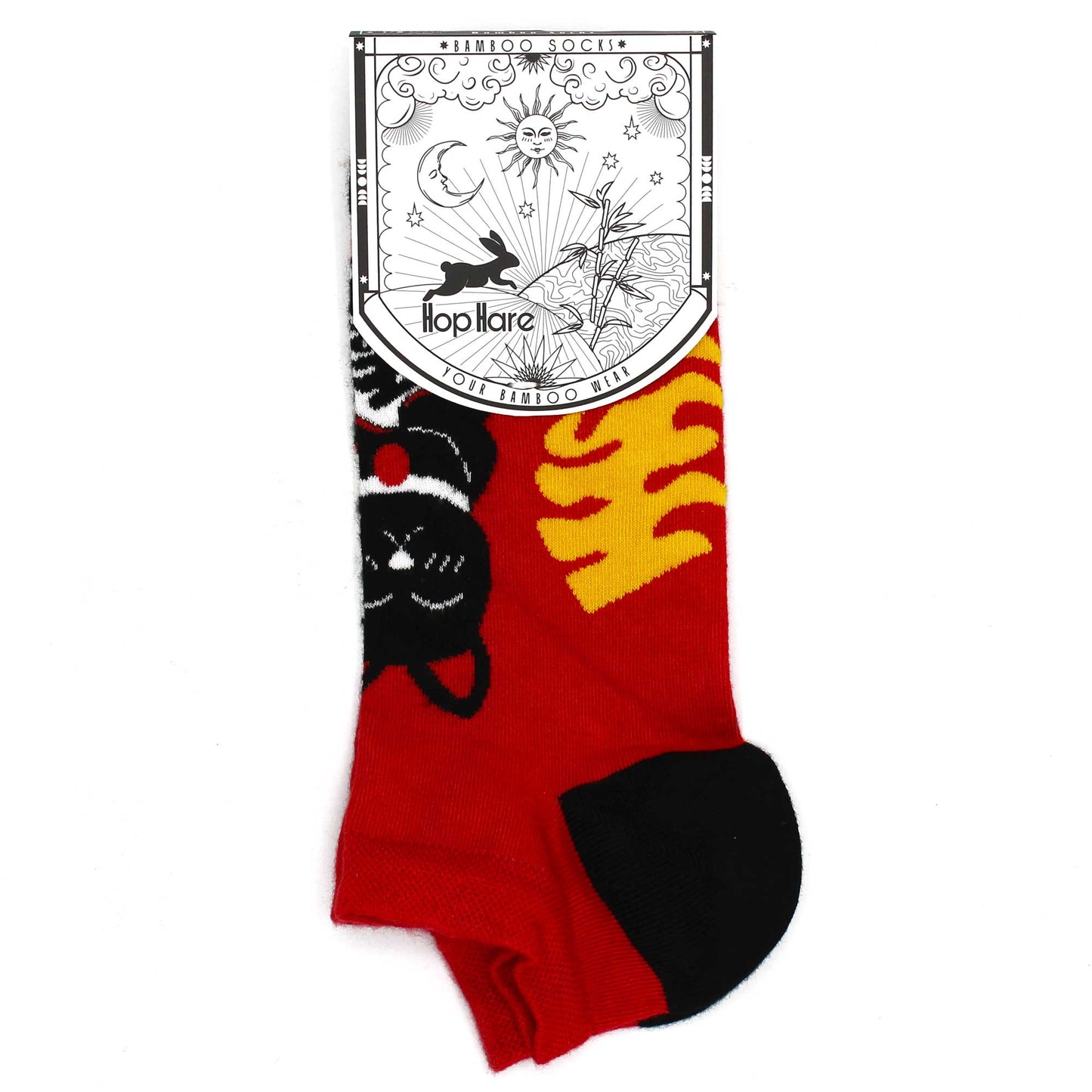 S/M Hop Hare Bamboo Socks Low (3.5-6.5) - Lucky Cat