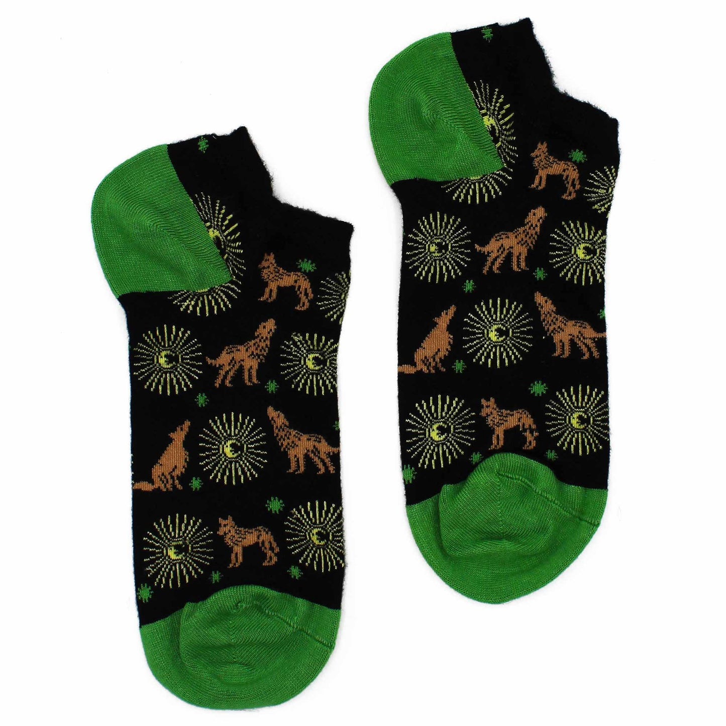 S/M Hop Hare Bamboo Socks Low (3.5-6.5) - Moonlight Wolfs