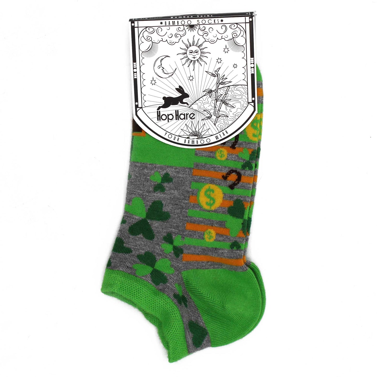 S/M Hop Hare Bamboo Socks Low (3.5-6.5) - Lucky Socks