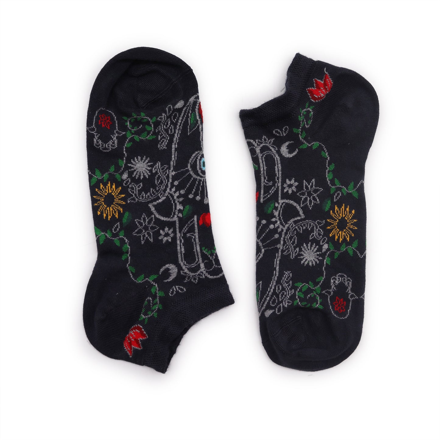 S/M Hop Hare Bamboo Socks Low (3.5-6.5) - Hamsa